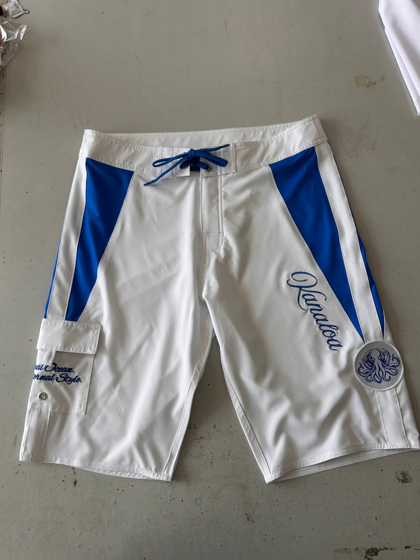 White & Blue REDUCED (SEE THROUGH)